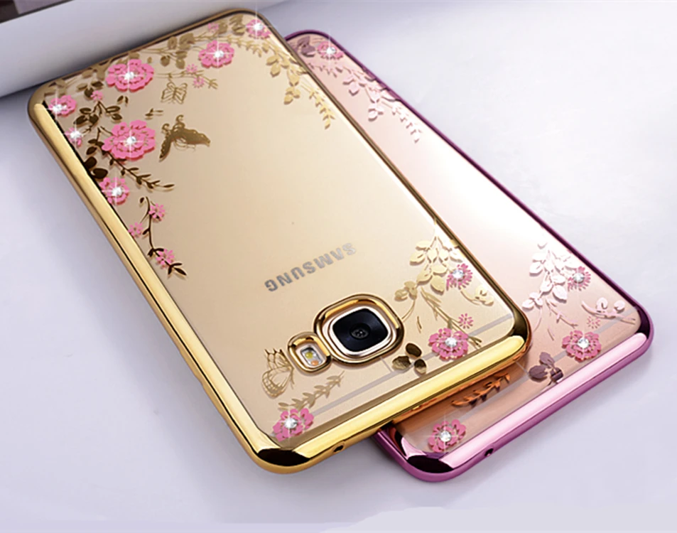 Роскошные Алмаз Цветы Secret Garden мягкие покрытие TPU чехол для samsung Galaxy J1 J2 J3 J5 J7