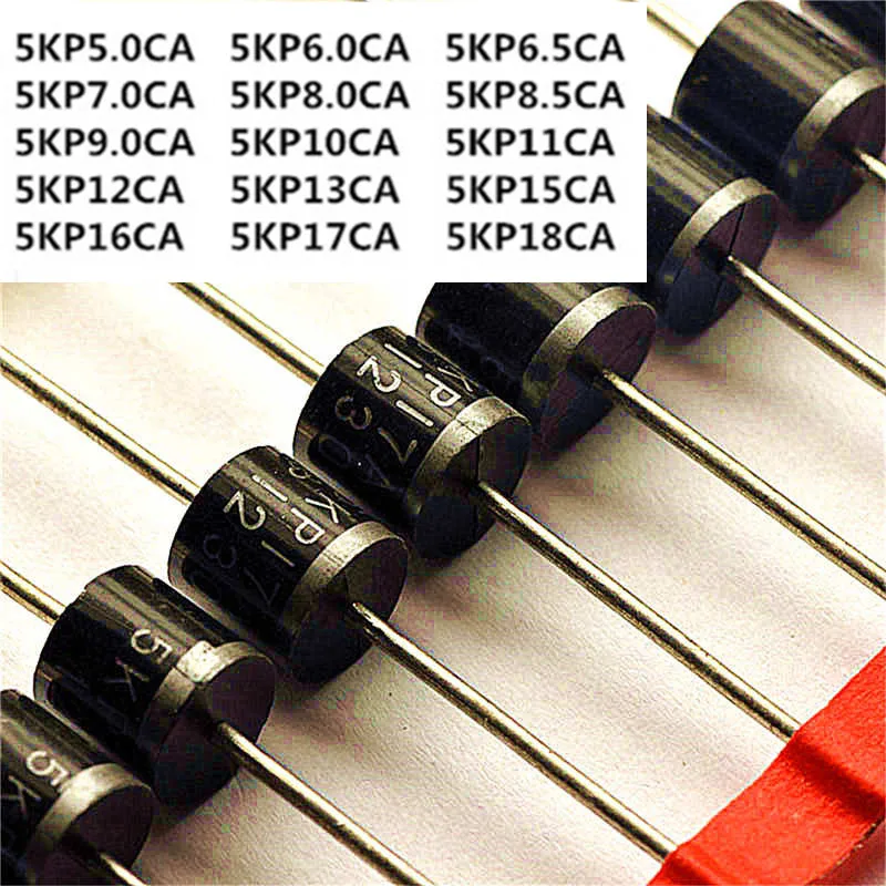 SZFTHRXDZ 10 шт. 5KP (5000W) series 5KP5.0CA 6.0CA 6.5CA 7.0CA 8.0CA 8.5CA 9.0CA 10CA 11CA 12CA 13CA 15CA 16CA 17CA 18CA R