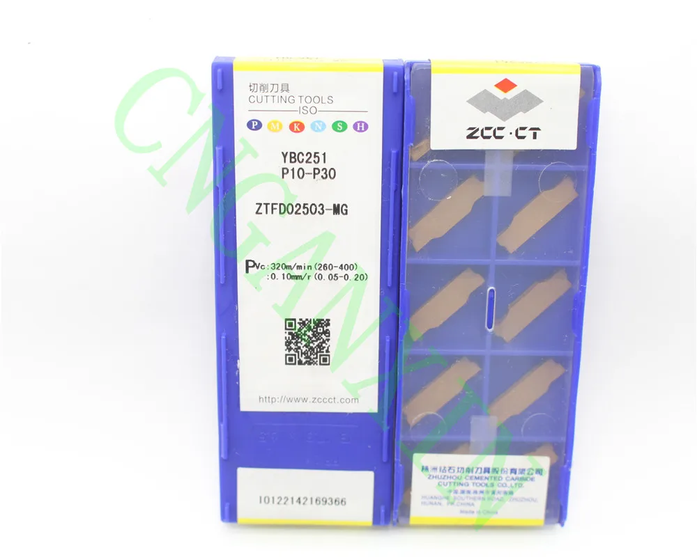 10 шт. CNGANXIN ZTED02503 MG YBC251 CNC карбидная вставка для прорезания канавок|Токарный