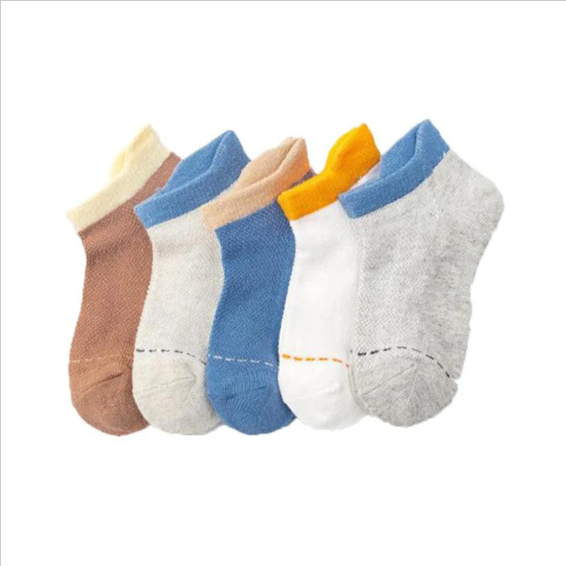 Носки летние хлопковые для мальчиков и девочек 5 пары/компл. |