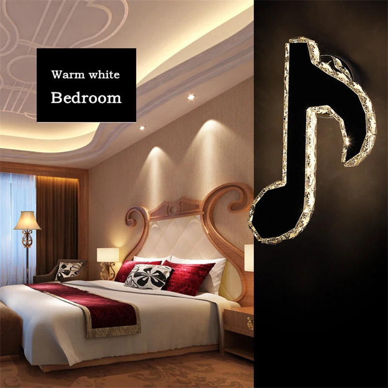 Персонализированный креативный настенный светильник со стразами в виде