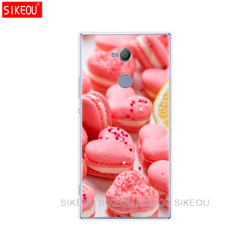 Силиконовый чехол для телефона sony xperia XA1 XA2 ULTRA PLUS L1 L2 XZ1 XZ2 compact XZ PREMIUM food for Macarons