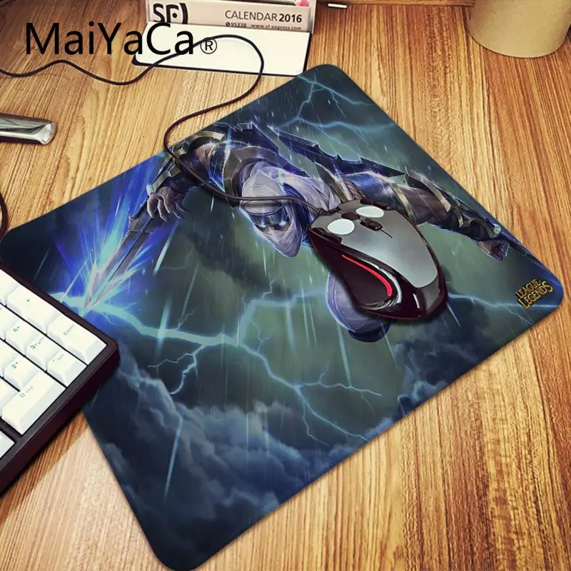 Забавная игровая мышь MaiYaCa League of Legends Zed с клавиатурой большой игровой коврик для