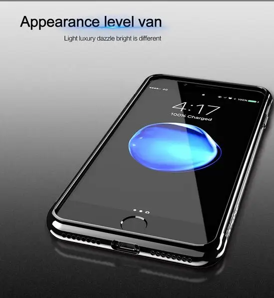 Роскошный мягкий чехол из ТПУ для iPhone 8 8Plus 7 7Plus 6S 6Plus ультратонкие прозрачные