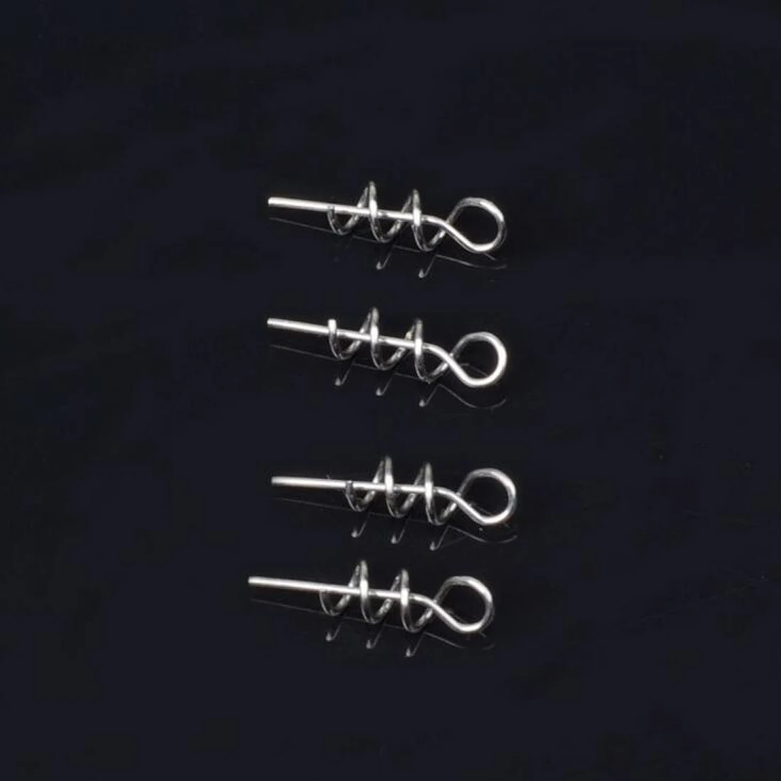 20/100 pcs Fishing Lures Soft Pin Fixed Needle Worms Bait With Spring | Спорт и развлечения