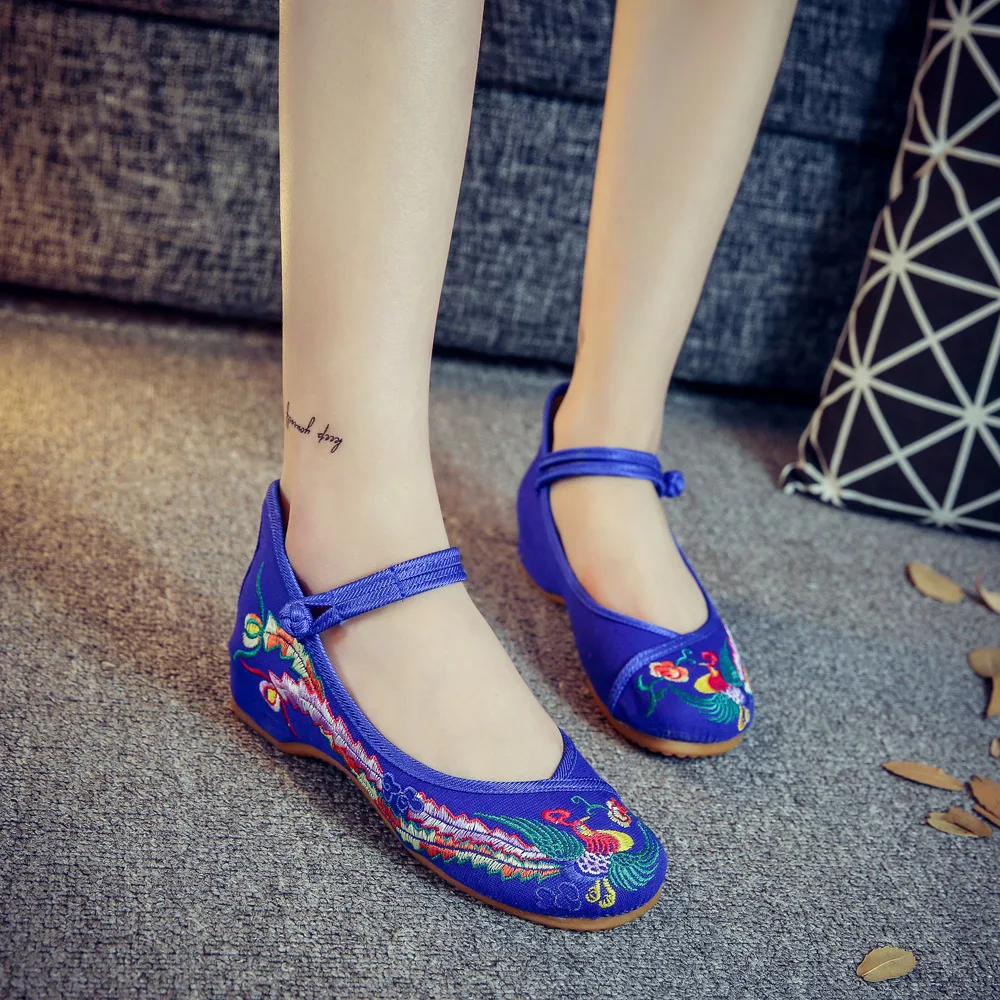 Модная вышитая обувь женская на плоской подошве для женщин Zapatos De Mujer Обувь в