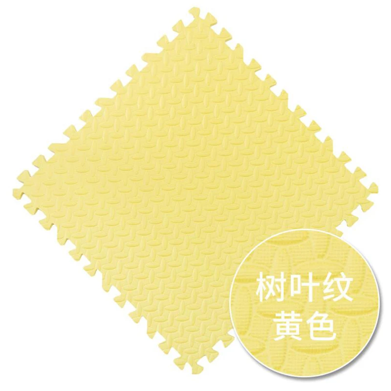 yellow Блокировка Детская мозаика головоломка вспененный этилвинилацетат игровой коврик детский коврик для игры в спортзал ковер играть 1 см толстый детский коврик игрушки - Цвет: yellow