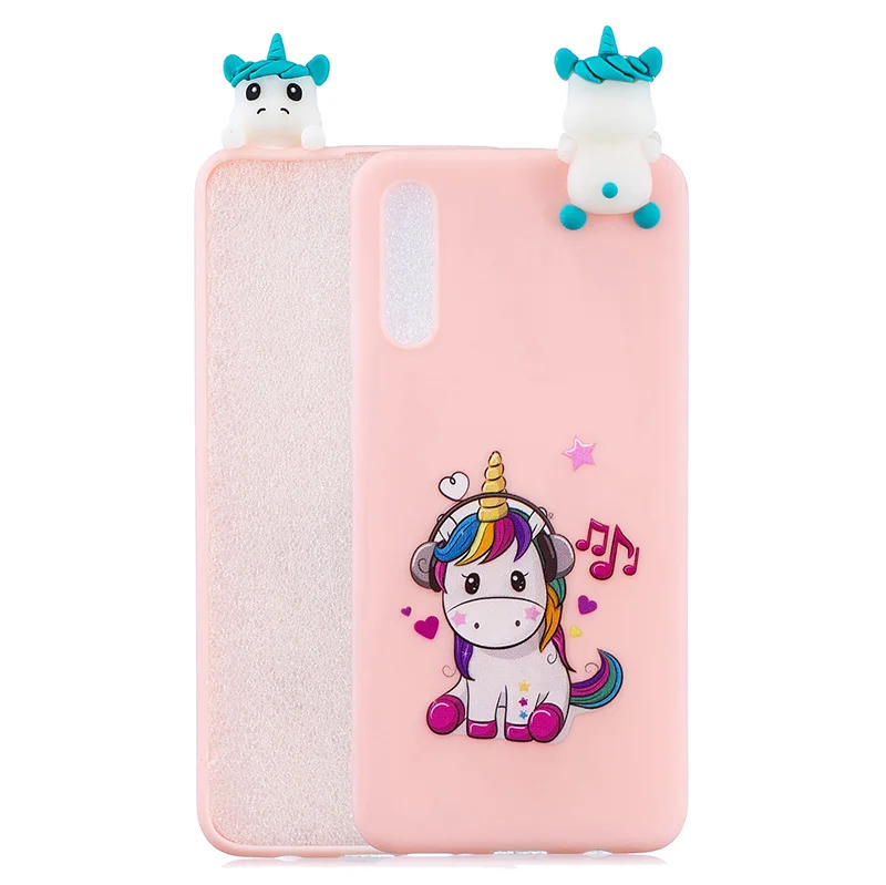 3D Cute cartoon doll silicone case for Samsung galaxy A50 SM-A505 cases soft tpu back cover fundas hoesje coque etui kryt tok | Мобильные