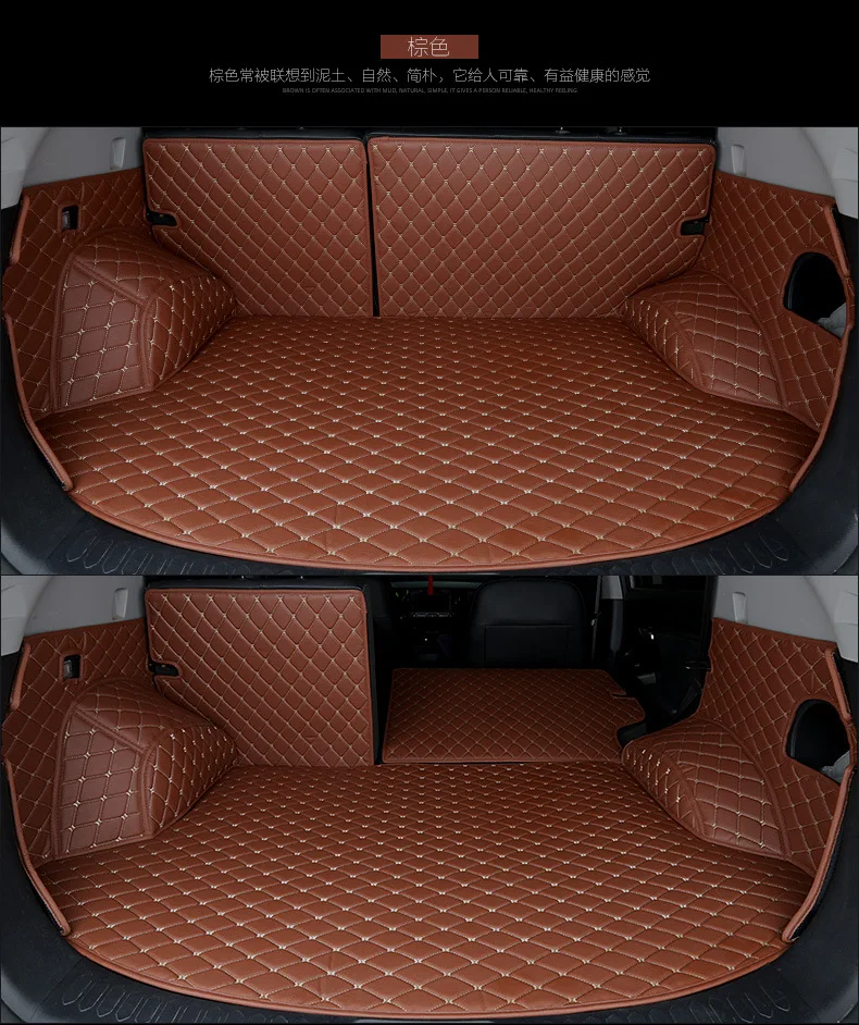 Коврик для багажника в окружении все Lincoln MKX OEM PU под ключ багажник охватывает