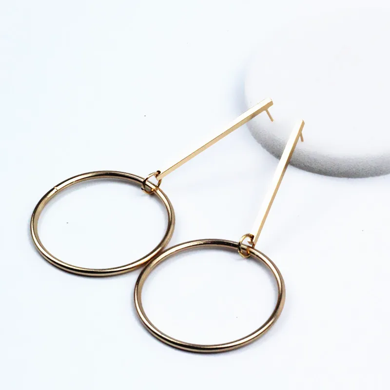 Серьги-подвески в богемном стиле длинные висячие серьги для женщин круглый цвет