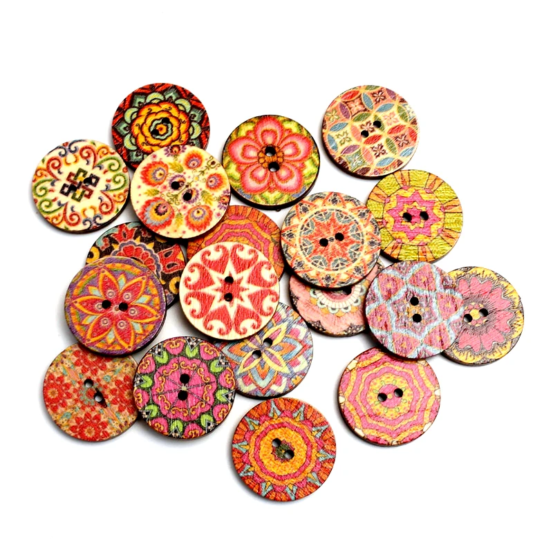 Круглые деревянные пуговицы для одежды рукоделия скрапбукинга поделок сделай