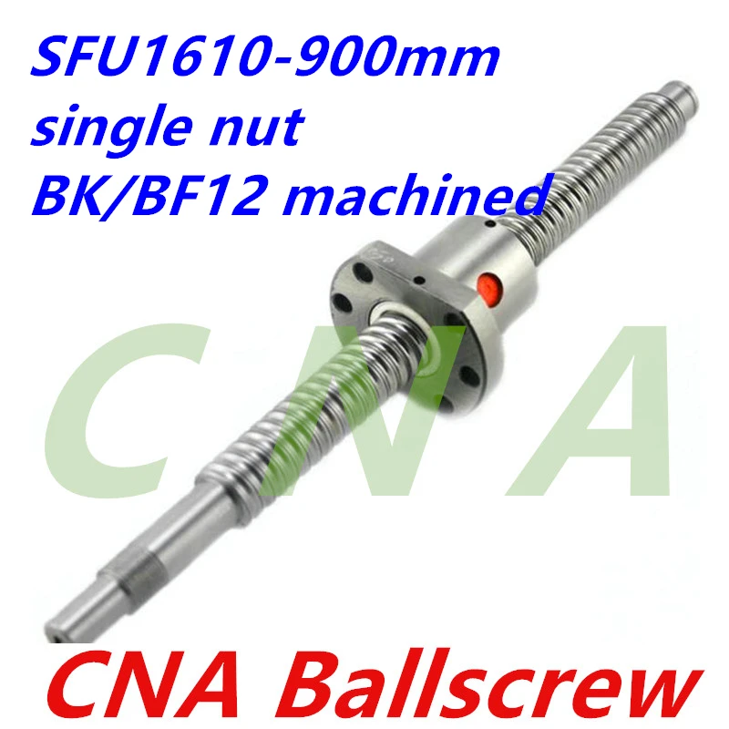 SFU1610 900 мм 16 шариковый винт длина плюс 1 шт. RM1610 1610 шариковая гайка CNC DIY Резьбовая
