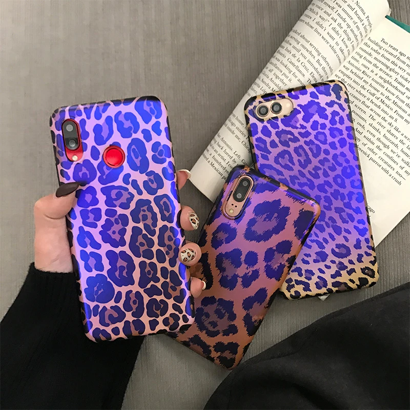 Синий светильник пикантные леопардовые чехол s для huawei P20 P30 Коврики 10 20 Pro блестящие мягкие силиконовые чехлы из ТПУ чехол для Honor 9 10 V20 Nova 3 3i 3e задний Чехол