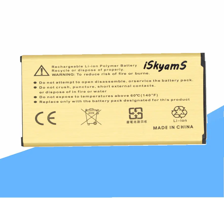 ISkyamS 3x4350 мА/ч EB-BG900BBE EB-BG900BBC-ионная Золотая батарея + зарядное устройство для Samsung