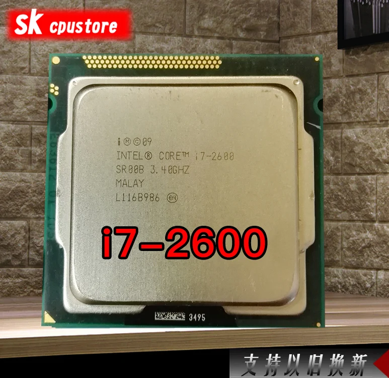 Intel Core i7 2600 3.4 ГГц 4 ядра процессора 8 МБ 5gt/S sr00b LGA 1155 гнездо i7-2600 | Компьютеры и офис