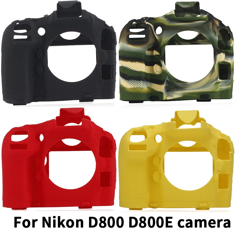 Qeento D800 SLR силиконовая сумка легкая для камеры чехол Nikon D800E черный камуфляжный