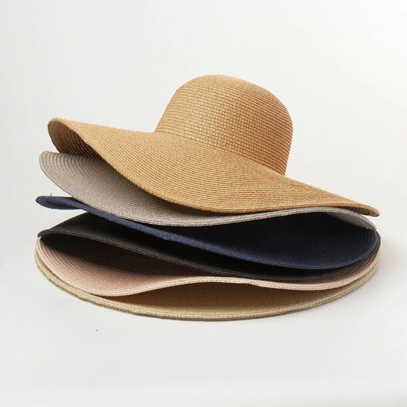 

Paper Straw Hat Floppy UPF 50+ Sun Hats Women Summer UV Protection Wide Brim Beach Hats Kentucky Derby Hat