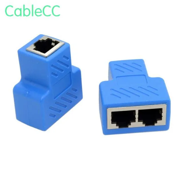 2p RJ45 1 в 2 out конвертер STP UTP Cat6 RJ 45 8P8C разъем для двойной Сплиттер сетевой Ethernet
