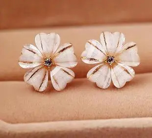 Корейская мода пять листьев и цветов зажим для сережек подушка без пирсинга