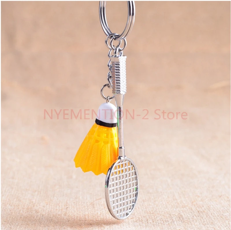 100 шт/партия смешанные цвета брелок &quotбадминтон&quot бадминтон для бадминтона