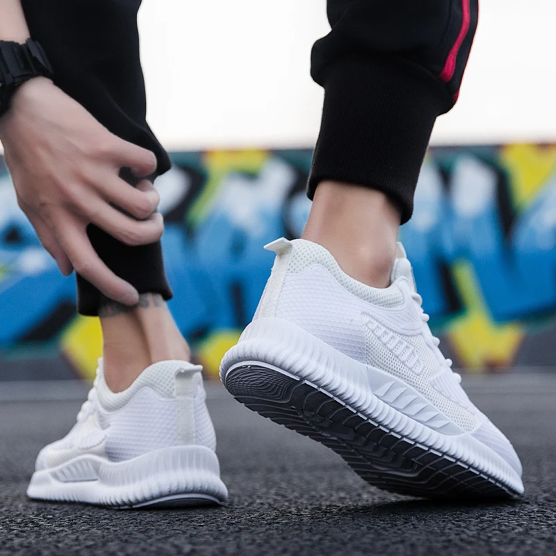 Модные мужские кроссовки дешевые легкие дышащие zapatillas hombre повседневная обувь мужская желтая черная прогулочная обувь
