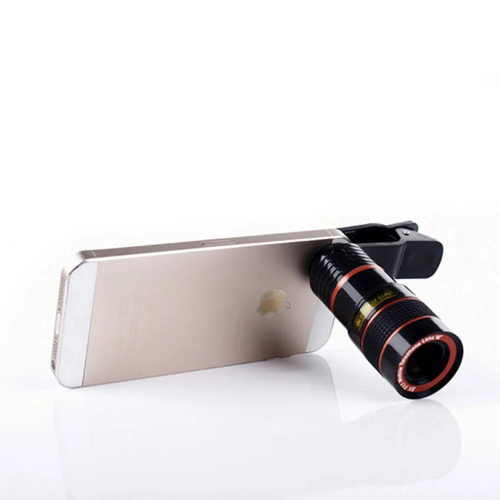 Universal Clip Len 8X 12X Zoom Mobile Phone Telescope Lens Telephoto External...