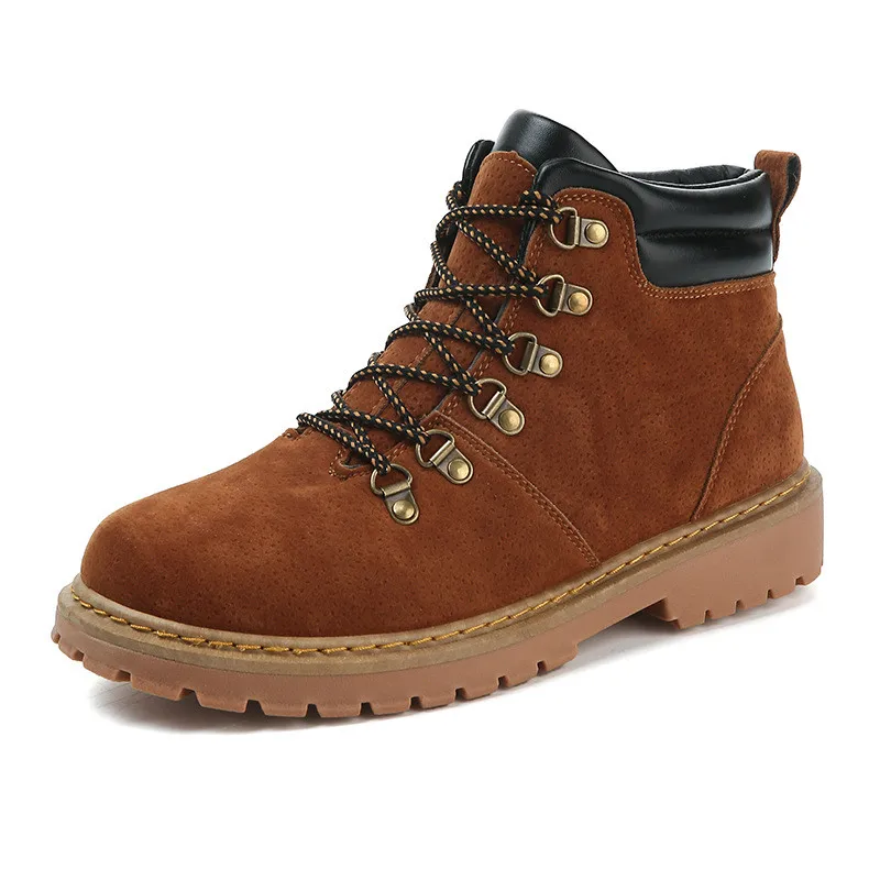 Men's retro straps Martin boots England artificial leather desert outdoor tooling men's shoes training military | Обувь