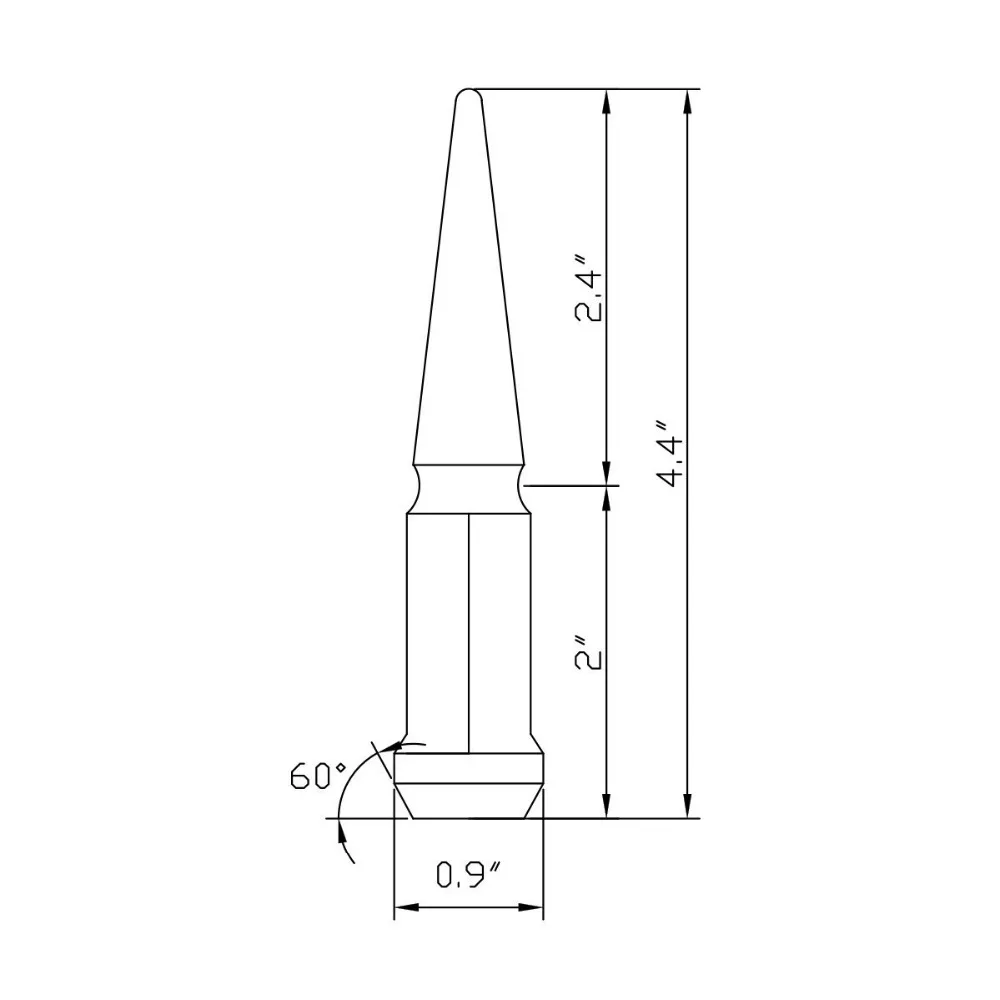 KSP 32 шт. шпильки гайки M14x1.5 резьба 4 &quotвысокий закрытый конец выпуклости желудь