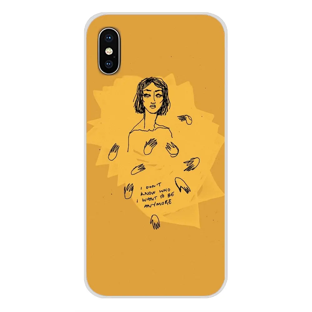 Желтая Эстетическая иллюстрация искусства для Apple iPhone X XR XS MAX 4 4S 5 5S 5C SE 6 6S 7 8 Plus ipod