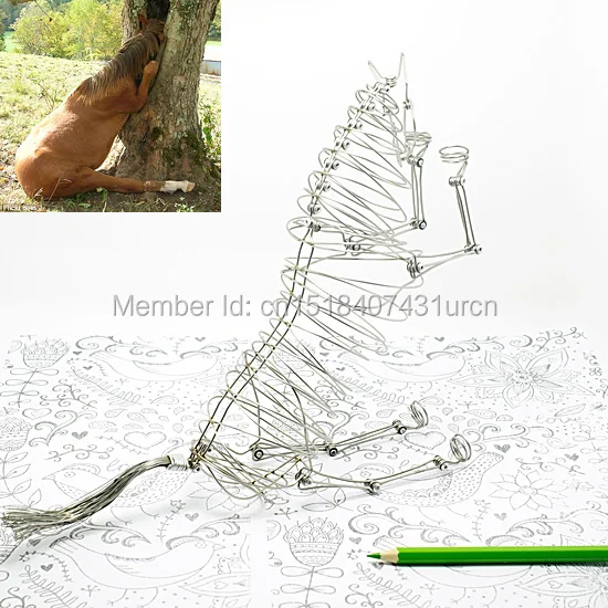 1 лошадь животное/Китайский Зодиак сувенирная марионетка/модель/игрушка для