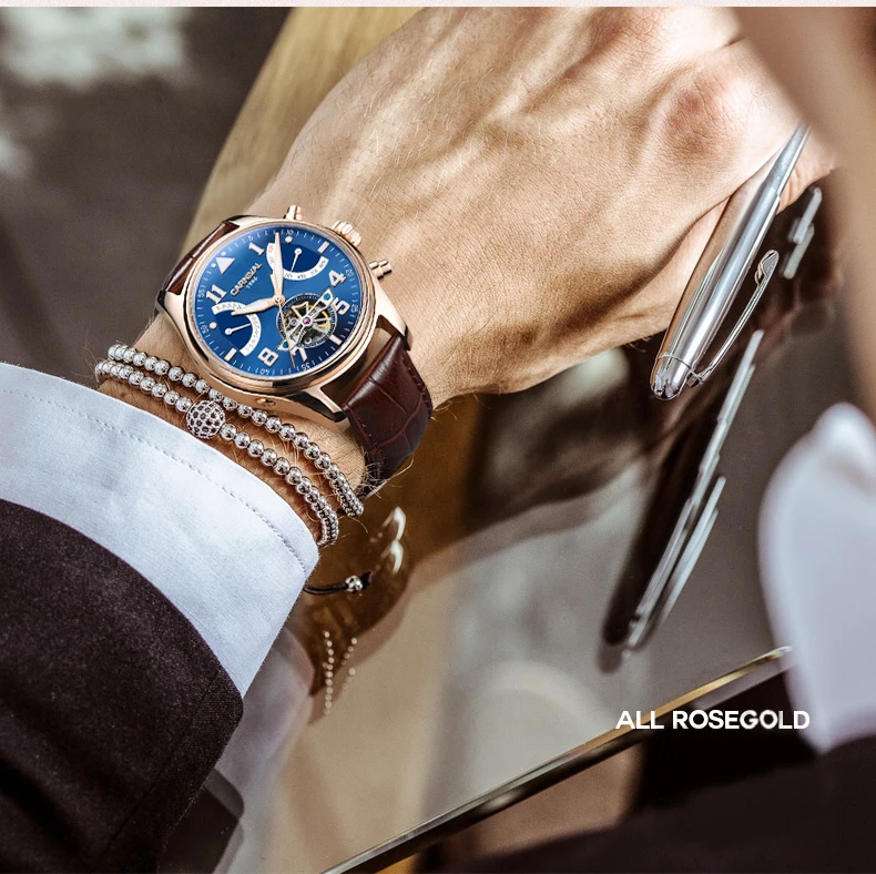 Карнавал сапфир relogio masculino TopBrand автоматические часы для мужчин Tourbillon механические водонепроницаемые часы модные кожаные роскошные
