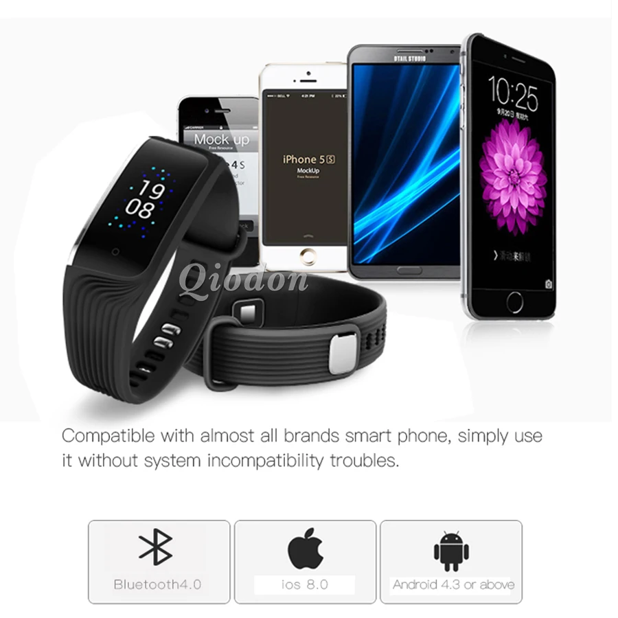 Heart Rate Monitor Bluetooth Connectivity Smart Watch Clock Color Screen Remote Camera Smartwatch For Android iOS Waterproof | Электроника