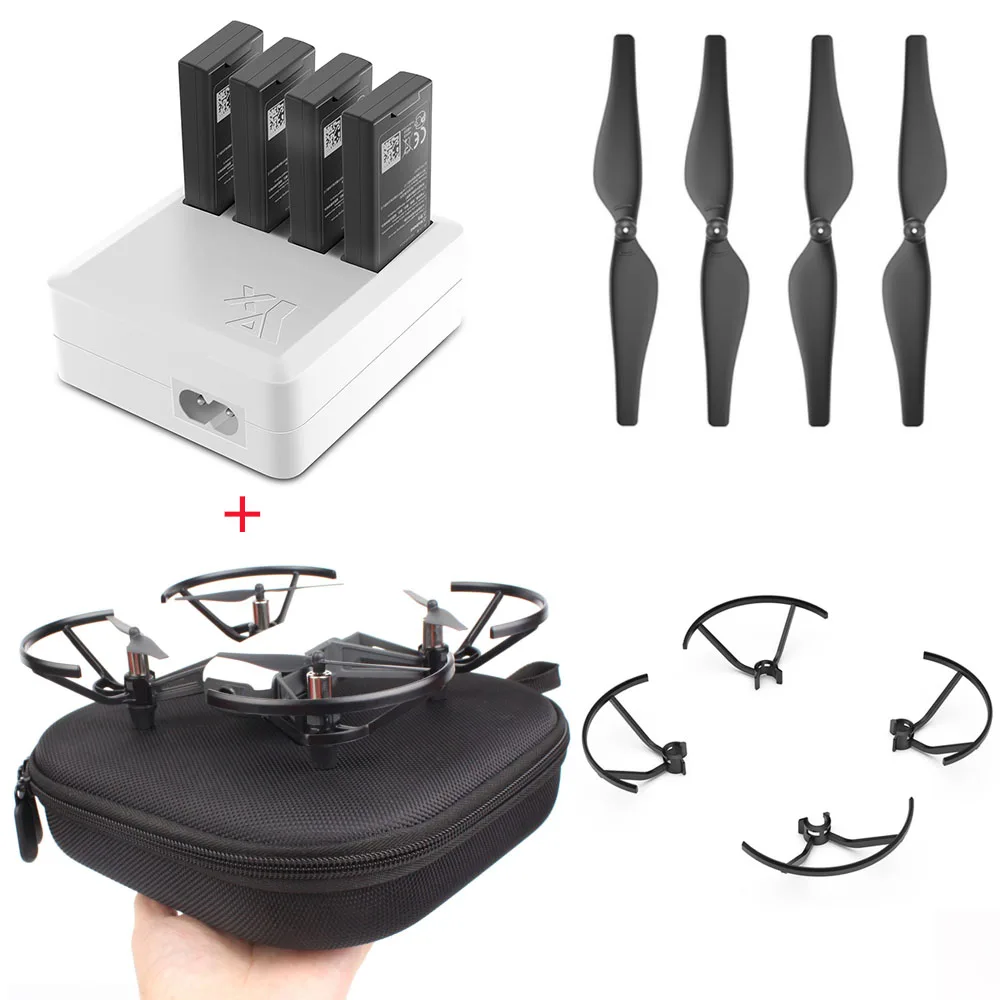 DJI Тельо Зарядное устройство 4in1 Multi Батарея зарядки концентратор + Чехол Коробка