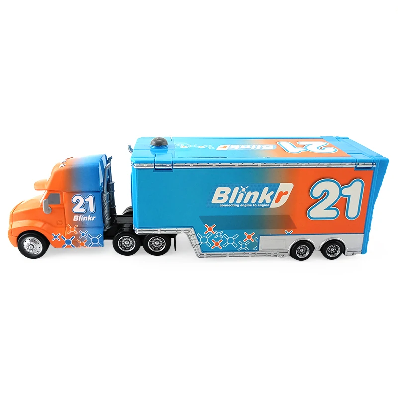 Disney Pixar Cars 3 Speedy Comet Blinkr Hauler 1:55 металлический литой автомобиль игрушки модель