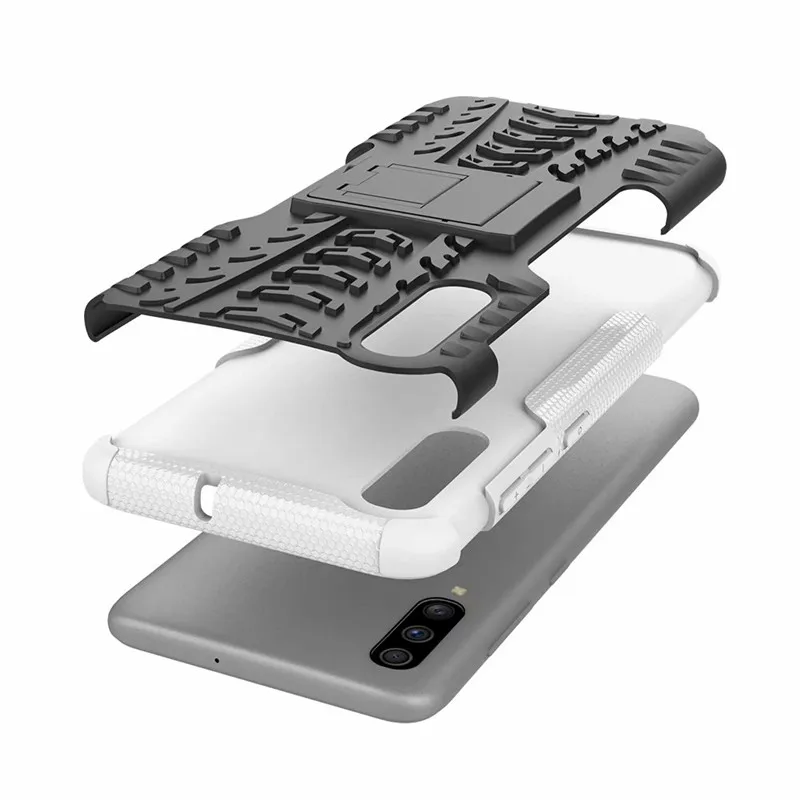 Для samsung M10 M20 M30S M40 A2Core A10E A20 A30 A40 A50 A60 A70S A80 чехол жесткий Пластик Мягкий силиконовый гибридный бронированный чехол-подставка