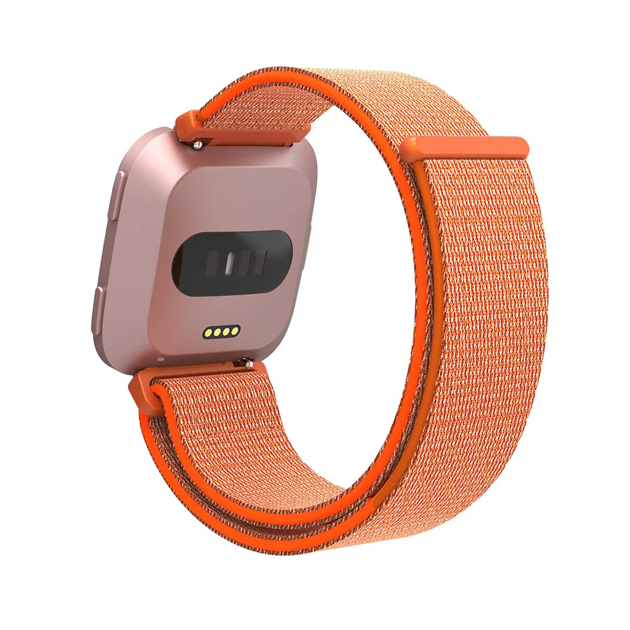 Сменный тканый нейлоновый ремешок для Fitbit Versa, Воздухопроницаемый регулируемый ремешок с застежкой, ремешок для часов Fitbit Versa, Смарт-часы