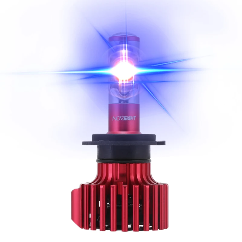 NOVSIGHT H7 Led Socket Headlight Bulbs Waterproof 60W 10000LM/Pair Car Driving Fog Light 6000K Cool White Lamps | Автомобили и