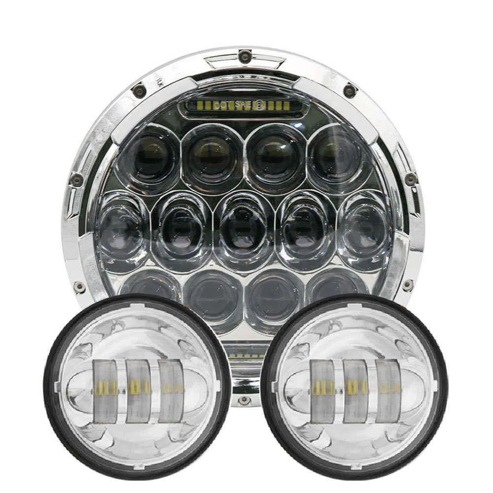 7 in and 4.5 in lamp Для Yamaha Royal Star Venture XVZ1300 для Harley 75 Вт 7 дюймов светодиодный moto rcycle moto фара " кронштейн 4 1/2 дюймов фары ближнего света - Цвет: 7 in and 4.5 in lamp