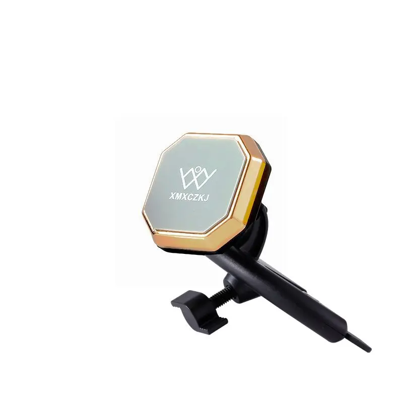 Gray Gold XMXCZKJ магнитный держатель для мобильного телефона, CD слот, автомобильный держатель для телефона, магнитный держатель для смартфона, подставка для iPhone X 8 Xiaomi - Цвет: Gray Gold