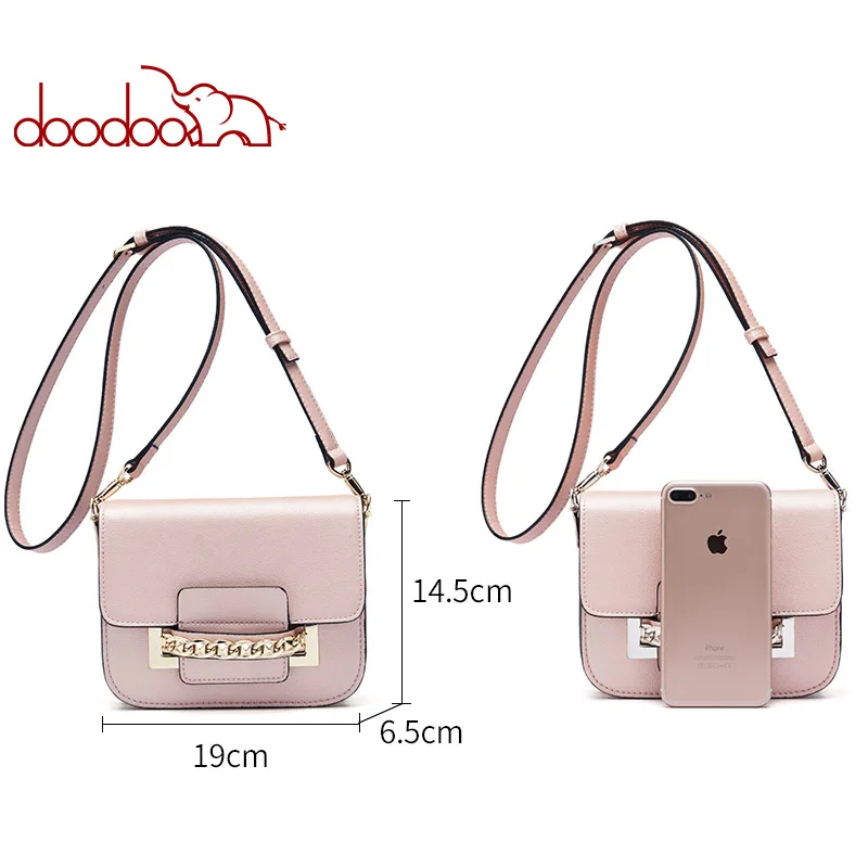Женская сумка-мессенджер DOODOO модная брендовая женская сумка через плечо из