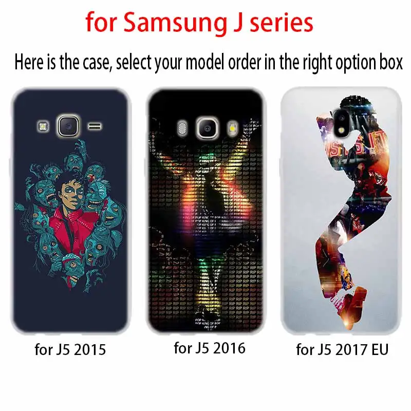 Майкл Джексон прозрачный чехол TPU силиконовый для Samsung Galaxy J6 J8 J3 J5 J7 J4 J2 J1 Plus 2018 2016