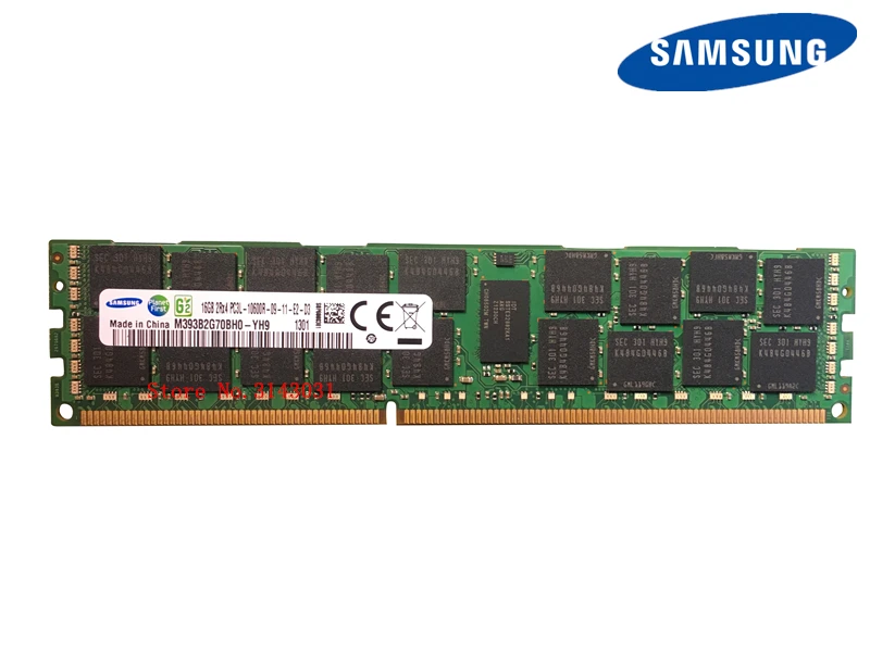Samsung Серверная память DDR3 16 Гб 1333 МГц ECC REG регистр DIMM PC3L-10600R ram 240pin 10600 16G