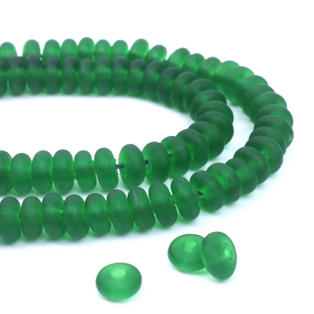 50 шт./лот зеленые матовые бусины для изготовления ювелирных изделий материал