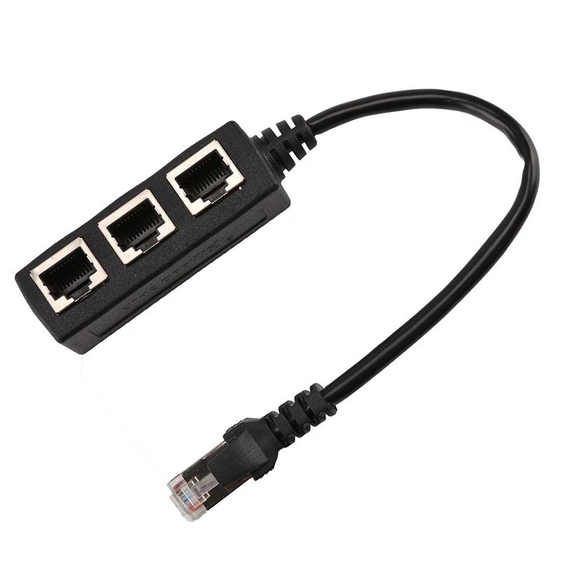 1 шт. RJ45 3 Ethernet LAN Сетевой кабель сплиттер расширитель адаптер разъем| |