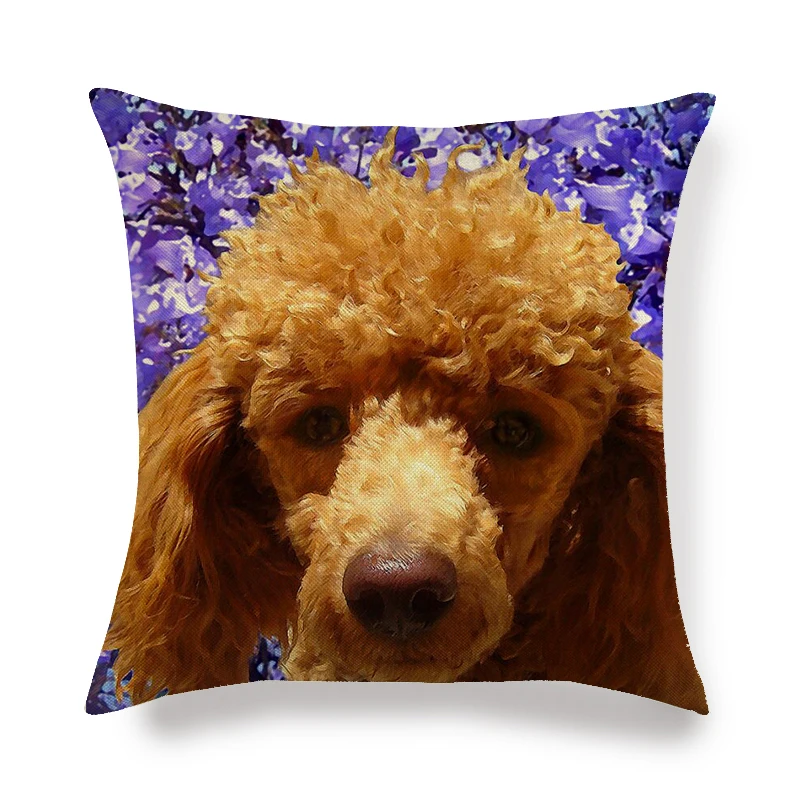 45 см * Пудель для собак льняные/Хлопковые чехлы на подушку чехол дивана