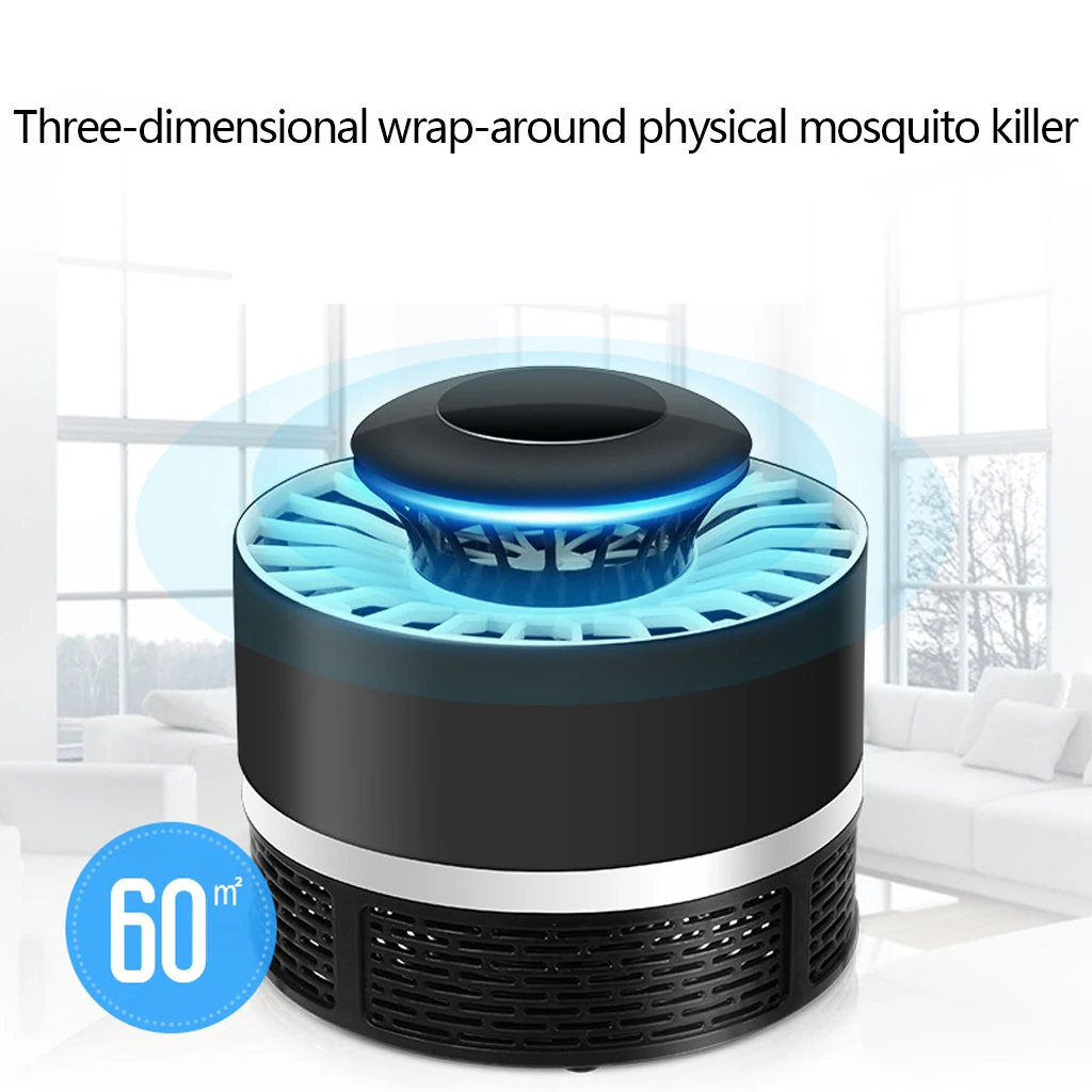 Photocatalytic Mosquito Killer Lamp Chemical-Free USB Power UV LED Light Anti Pest Dispeller With Suction Fan For Home | Лампы и