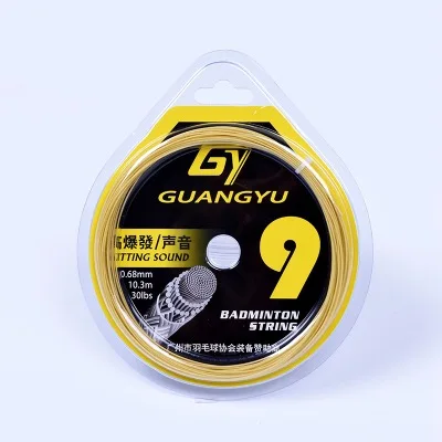 NO.9 Yellow Ракетки линии 1 шт. 20-32lbs бадминтон строка Линия бадминтон обучение ракетка строка ракетки для бадминтона линии 0,66 мм* 10 м - Цвет: NO.9 Yellow