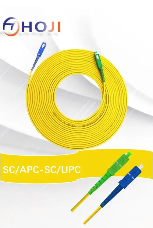 5 шт./лот 1 м SC/APC-SC/UPC Simplex 9/125 одномодовый волоконно-оптический кабель