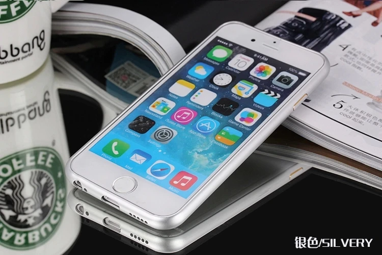 Ricestate бренд для iPhone X XS MAX XR алюминиевый бампер крышка для iPhone 5S 6 6 S 7 8 Plus чехол - Цвет: silver