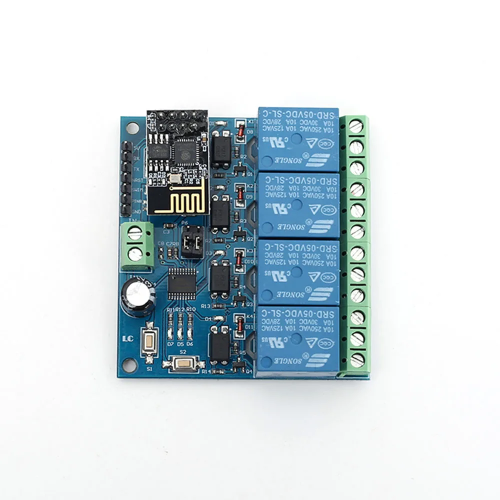 5 в ESP8266 ESP-01 4 WiFi реле канала модуль дистанционного управления переключатель для умного дома IOT Трансмиссия телефон приложение управление Лер